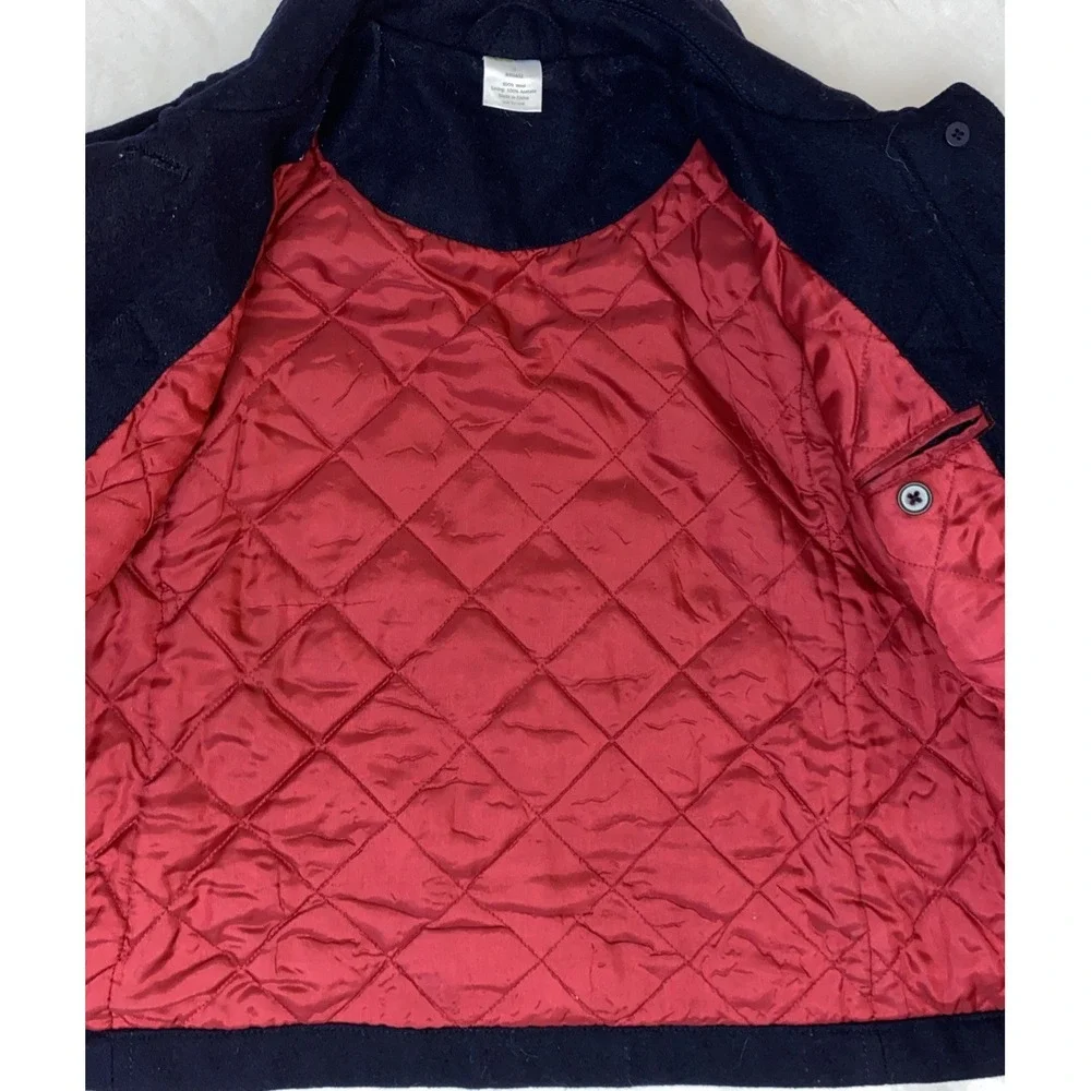 Crewcuts Boys Navy Peacoat Wood Duffel Buttons Size 3‎ Preppy Dress Up J Crew